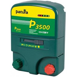 Pastor electrico para ganado Patura p3500 con alimentación a 12V o 230V