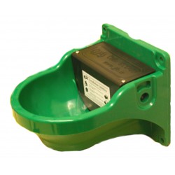 Bebedero de plastico verde inyectado  para instalaciones ganaderas JFC ECO1