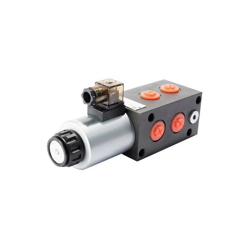 Electroválvula hidráulica selectora de caudal de 6 vías, tomas de ½” para arrobaderas hidráulicas